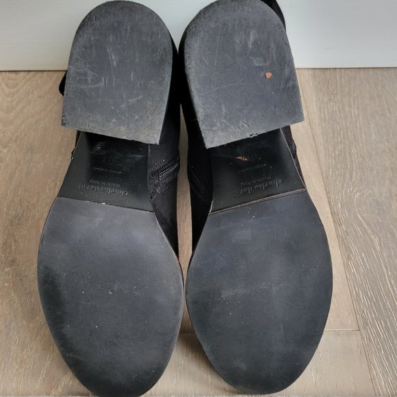 Charles David Black Suede Boots Size 38 1/2 - Picture 6 of 9